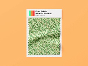 Premium Fabric Swatch Mockup