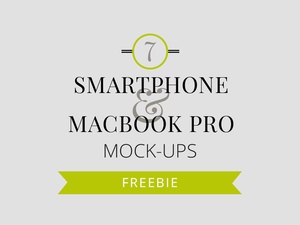 7 Smartphone & Notebook Mockups