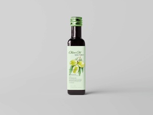 7 Free Black Glass Olive Oil Bottle Mockup Files