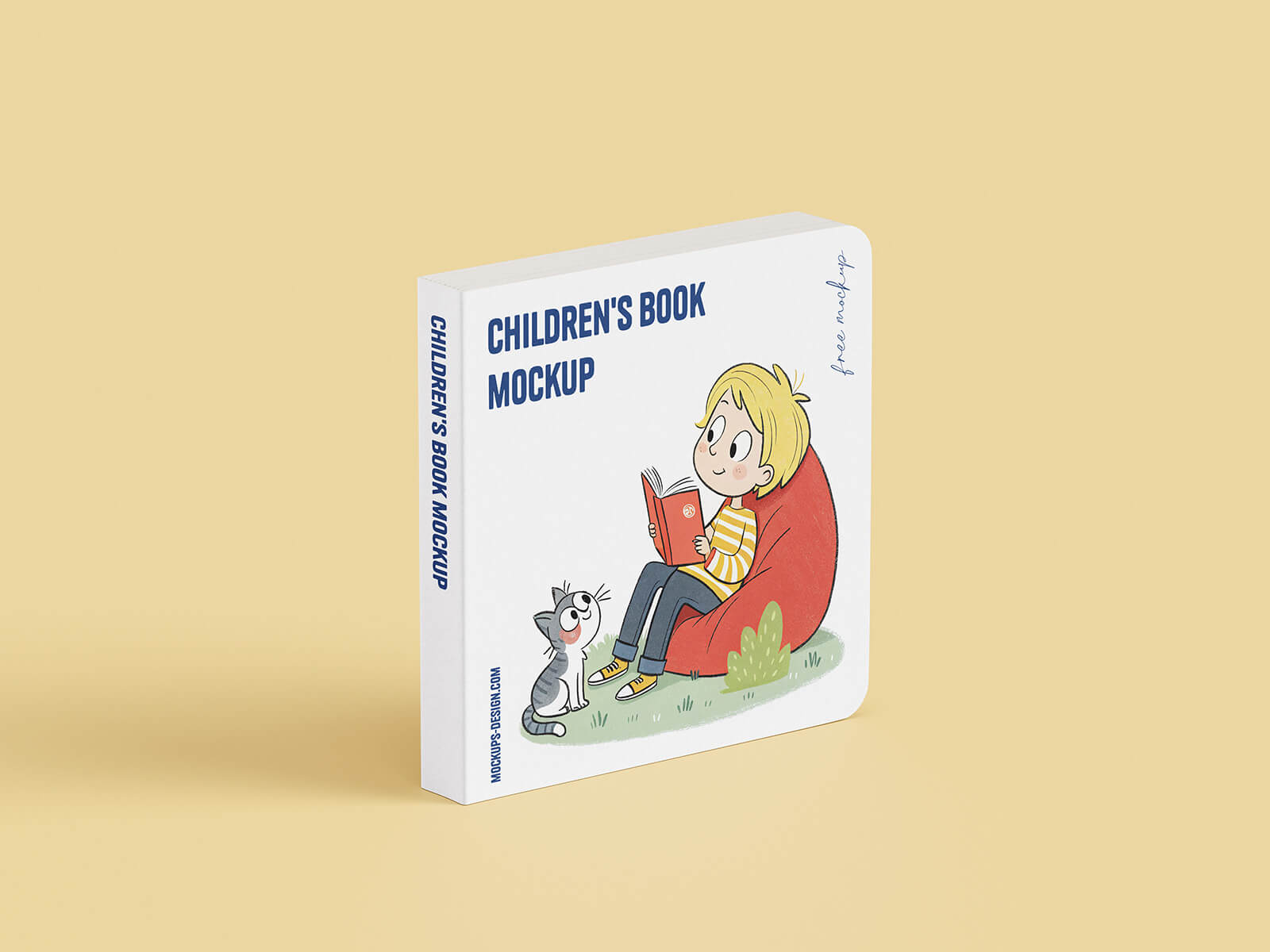 Softcover Square Mockup de libros para niños