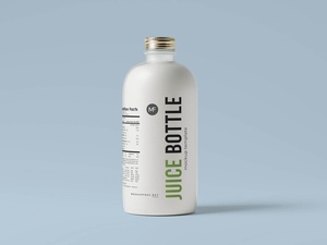 Clear Glass Juice / Milk Bottle Mockup Files