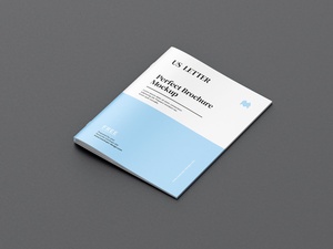 US letter Multipage Bi-Fold Brochure Mockup