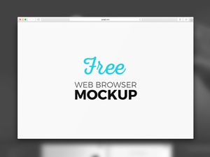 Webbrowser Mockup
