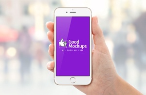 Photo iPhone 6 / 6S Mockup For Mobile UI Presentation