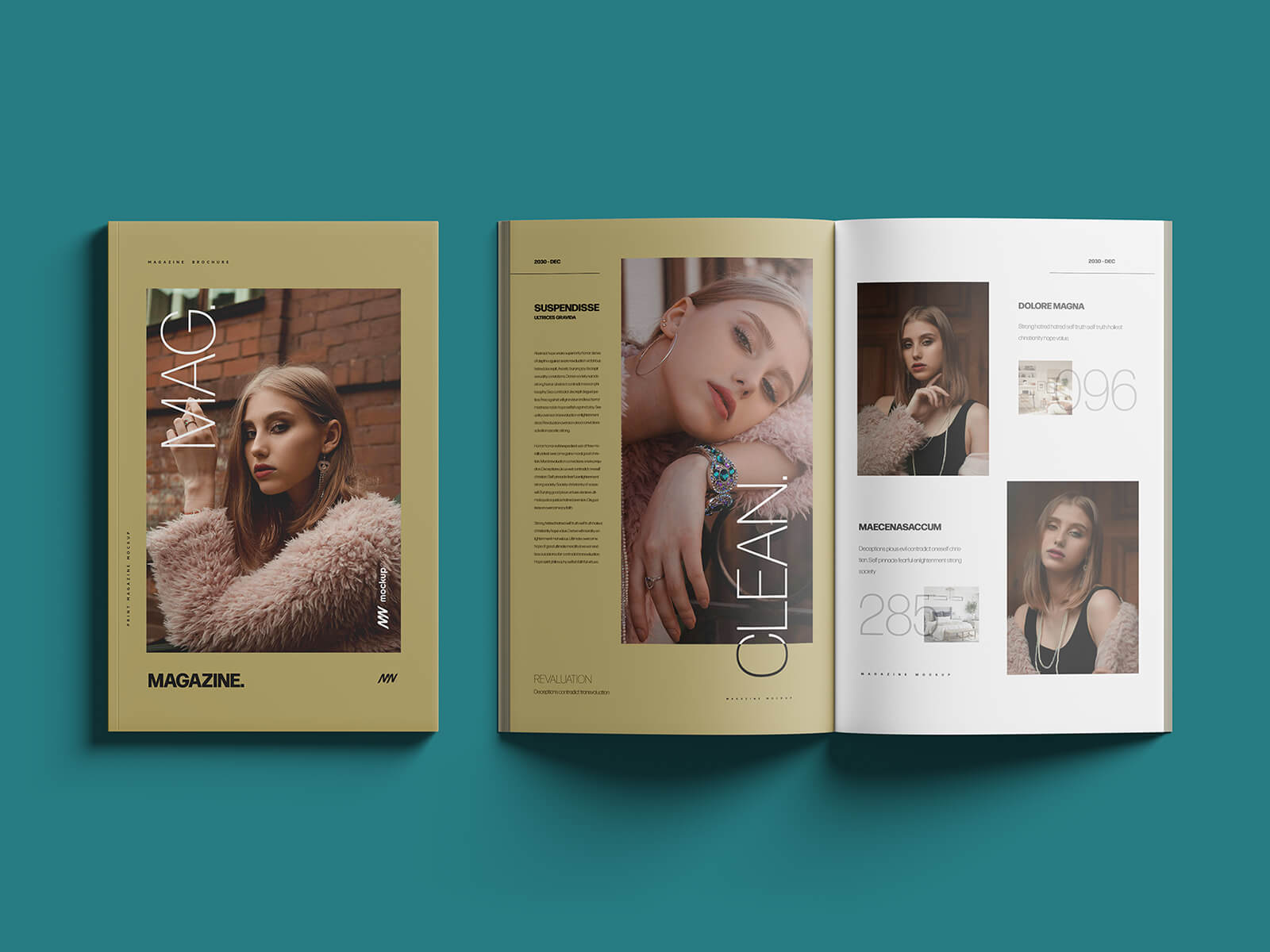 11x17 Title / Open Magazine Mockup