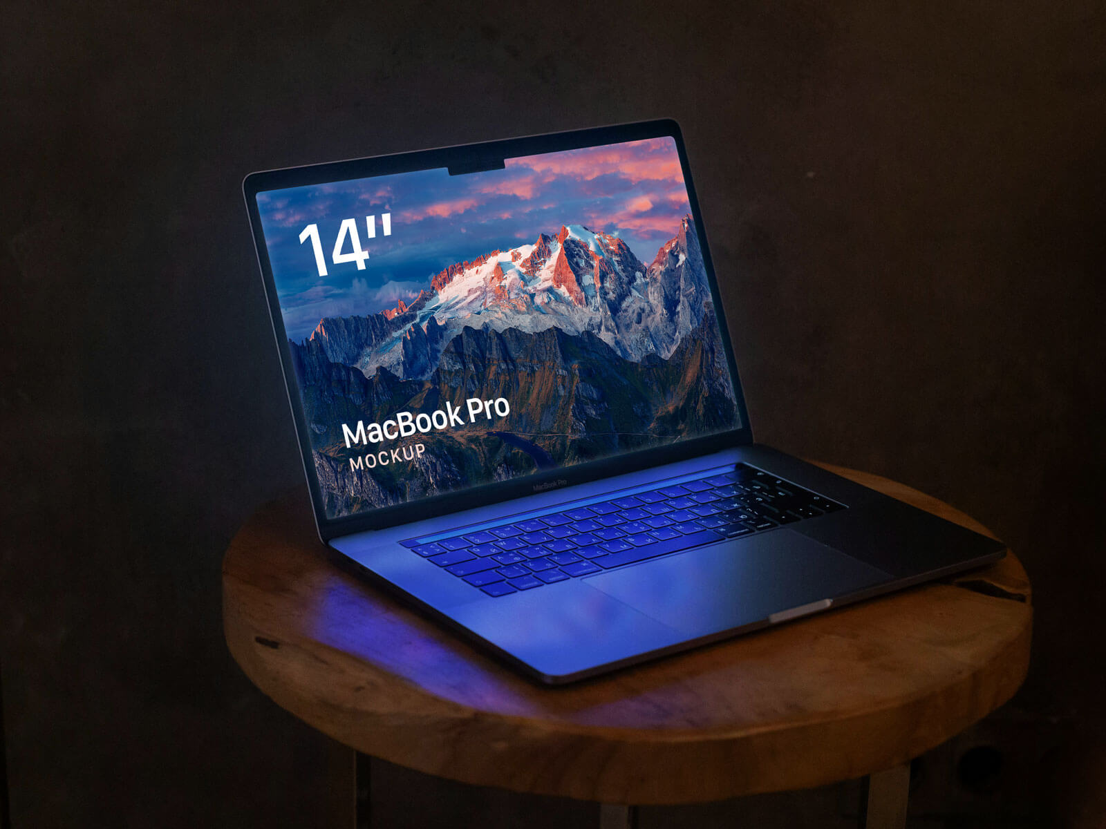 14 дюймов M4 MacBook Pro Mockup