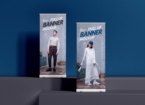 Pull-Up Retractable Banner Mockup