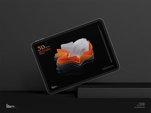 Maqueta del sitio web del dispositivo 3D