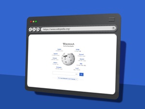 3D Web Browser Mockup