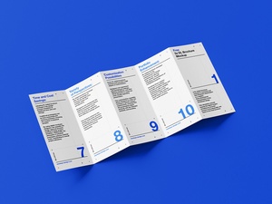 5-Fold Accordion DL Brochure Mockup