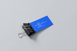 90 x 50 mm Business Card Mockup Set
