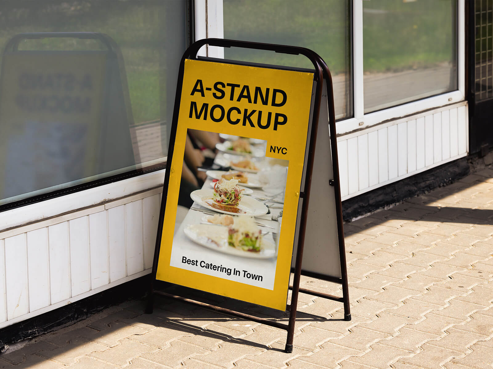 A-Frame Display Stand Mockup