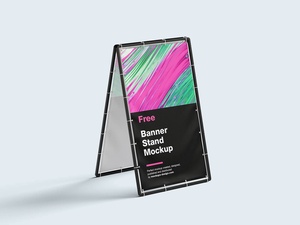 A-Shape Banner Stand Mockup