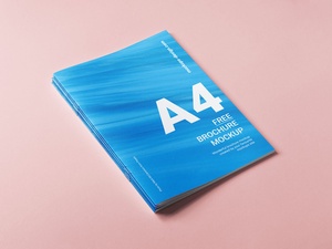 A4 Brochure Cover Mockup Set