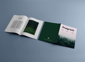 A4 Title & Inner Pages Magazine Mockup