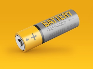 AA Battery Blister Pack Mockup