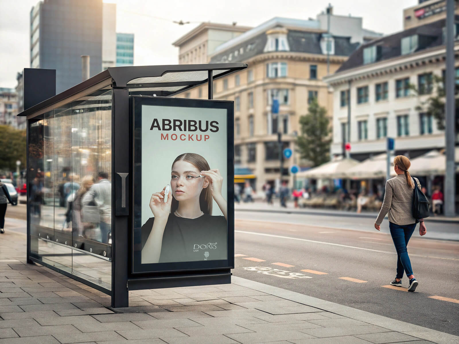 Abribus / Bus Shelter Poster Mockup