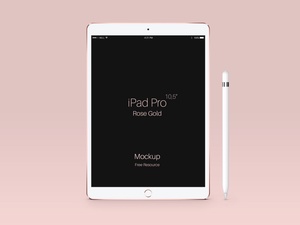IPad Pro Apple 10,5 pouces Tablette PSD Mockups