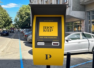 Automatic Car Park Payment Machine Mockup