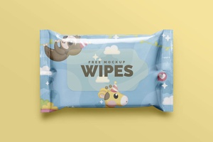 Baby Wet Wipes Packaging Mockup Set