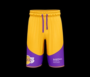 Set de maqueta de pantalones cortos de baloncesto