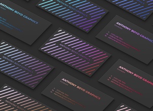 Fully Customizable Front & Back Business Card Mockup