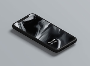 Black Clay iPhone X Mockup