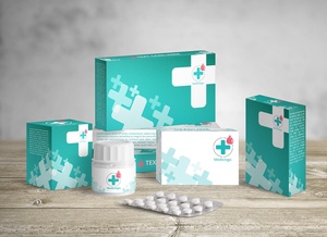 Blister Pill / Capsule Medicine Packaging Mockup Set