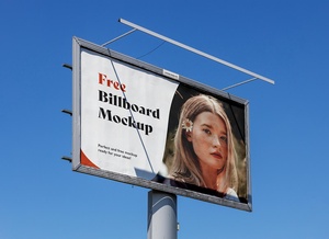 Blue Sky Billboard Mockup