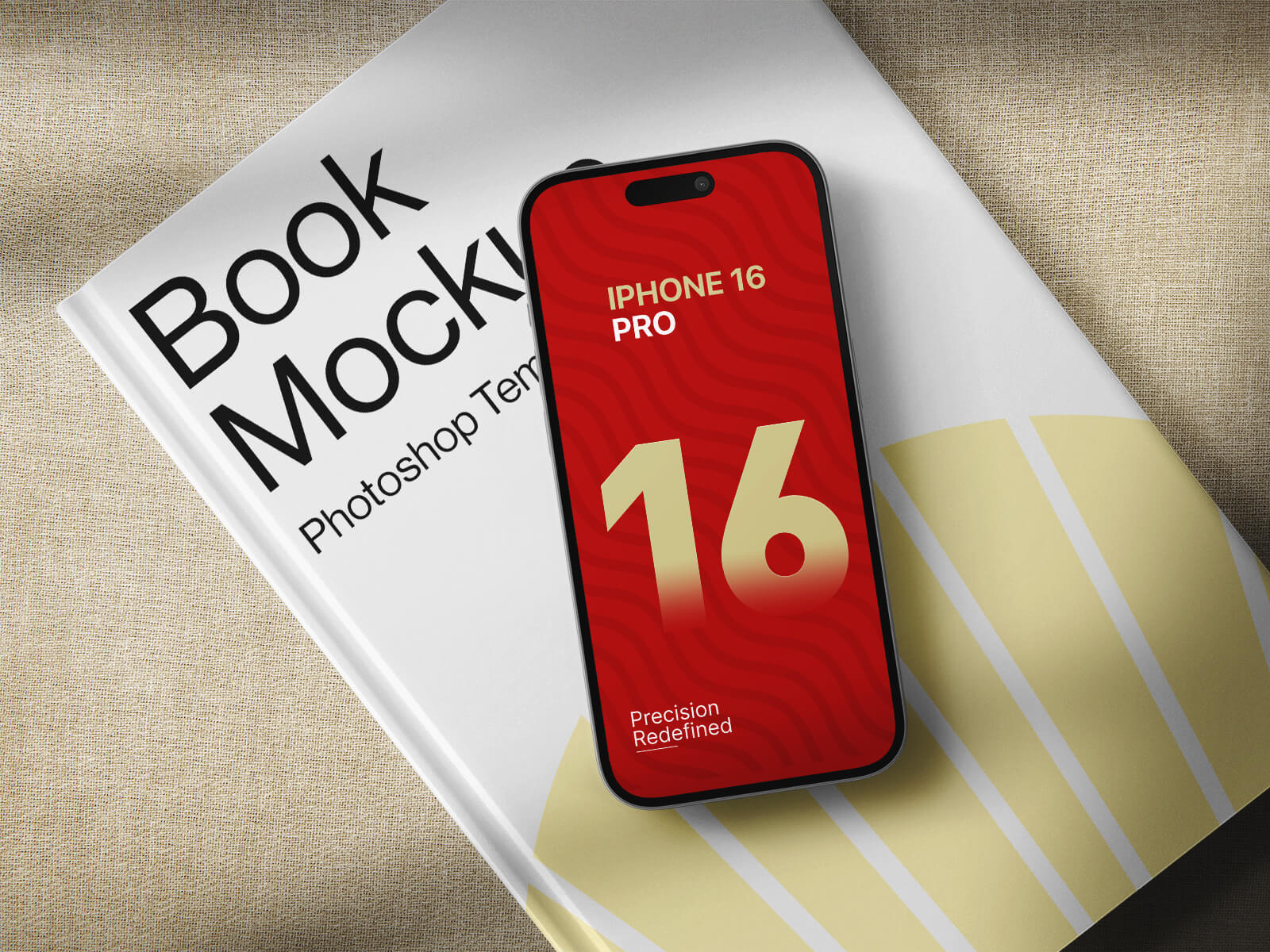 ブックタイトル＆iPhone 16 Pro Mockup