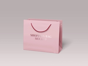 Paper Brand Shopping Bag Mockup Set