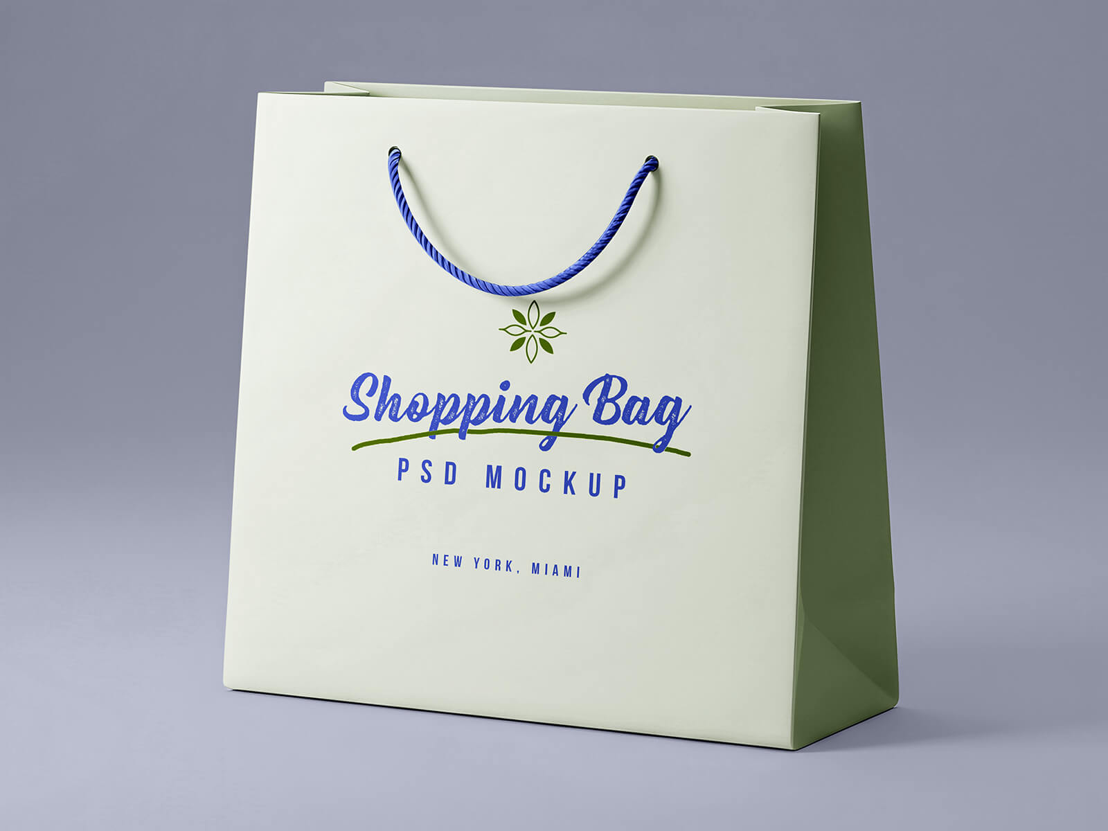 Maqueta de bolsas de compras de papel de marca