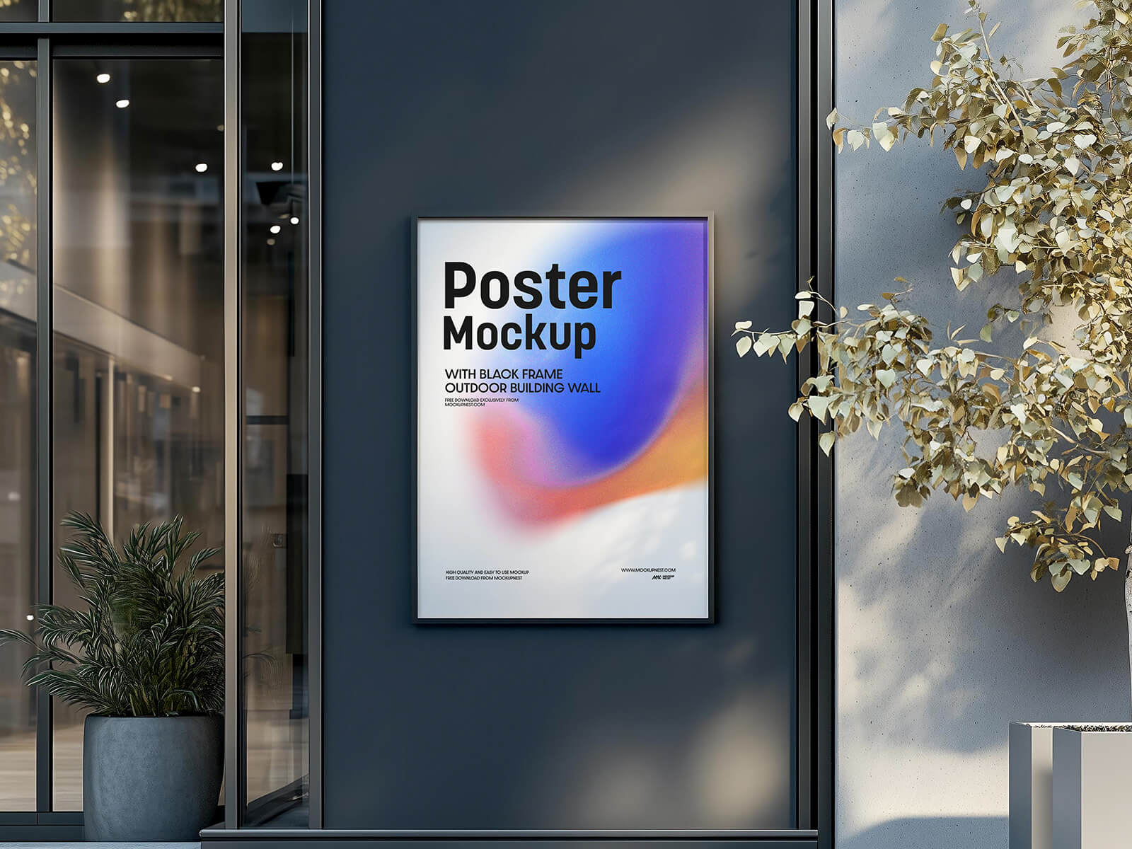 Gebäudewand -gerahmtes Poster -Modelle