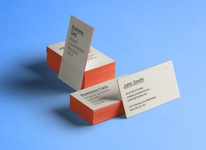Thick Business Card Mockup