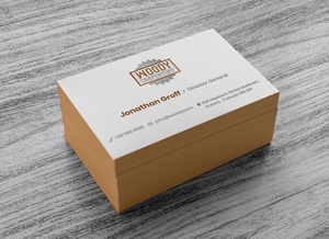 Business Card Design & Stack Mockup Template