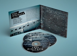 CD / DVD Disc Case Packaging Mockup
