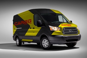 Cargo Van Vehicle Branding Mockup