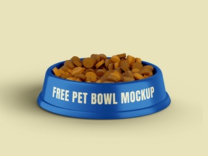 Cat / Dog Food Feeding Bowl Mockup Set