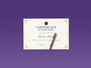 Mockup Zertifikat / Diplom