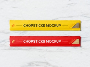 Chinese Chopsticks Mockup