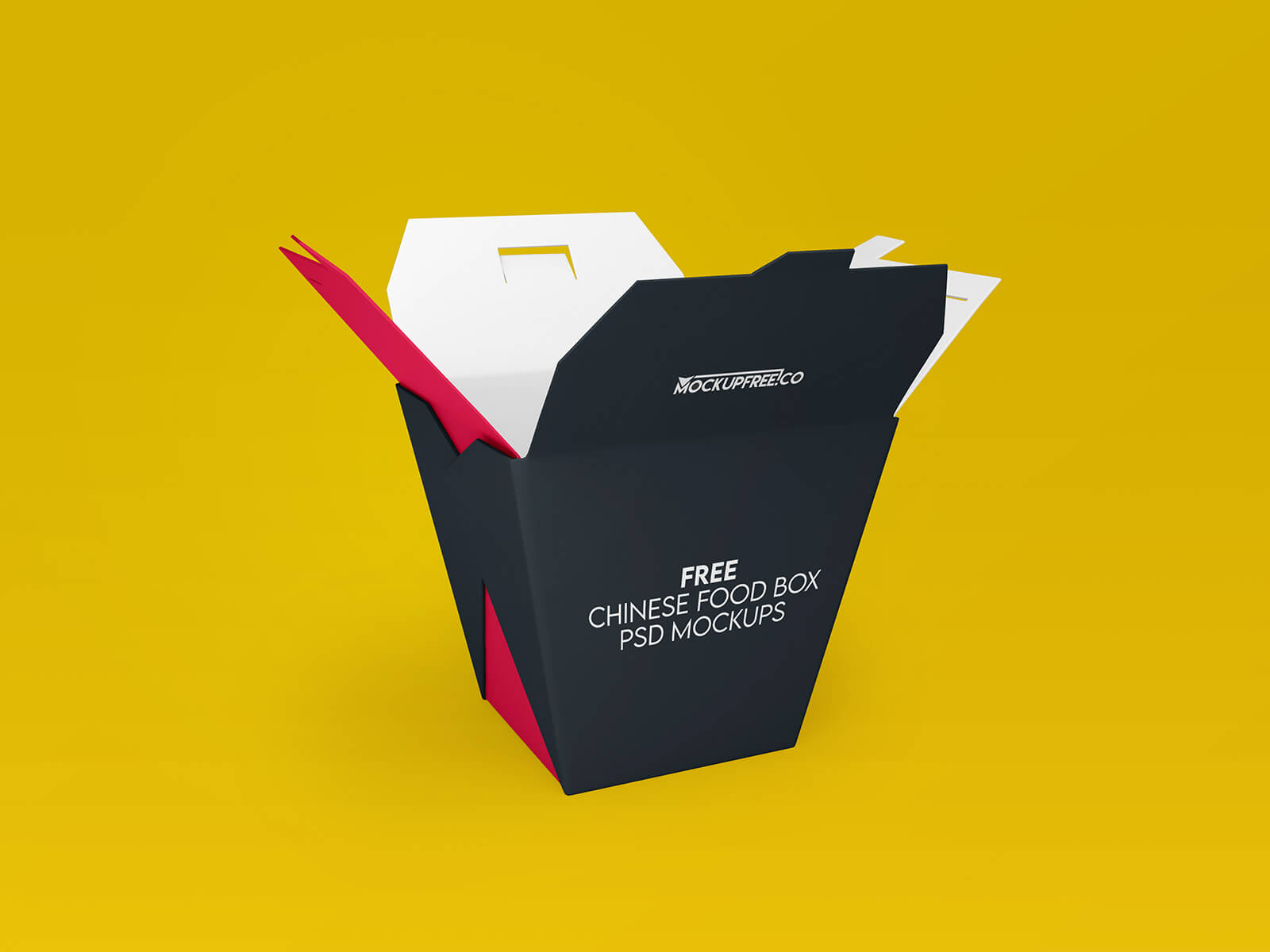 Chinese Food Noodle Box Mockup Set