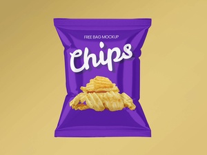 Conjunto de maquetas de paquetes de paquetes / bocadillos de chips