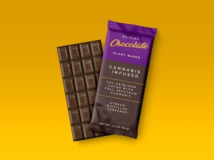 Schokoladenriegel-Verpackung Mockup