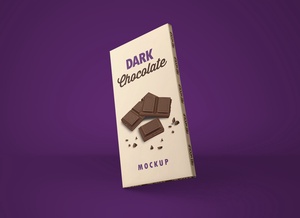 Slim Chocolate Bar Packaging Mockup