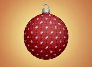 Christmas Tree Bauble / Ball Ornaments Mockup