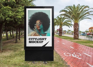 Citylight Advertising Poster Mockup