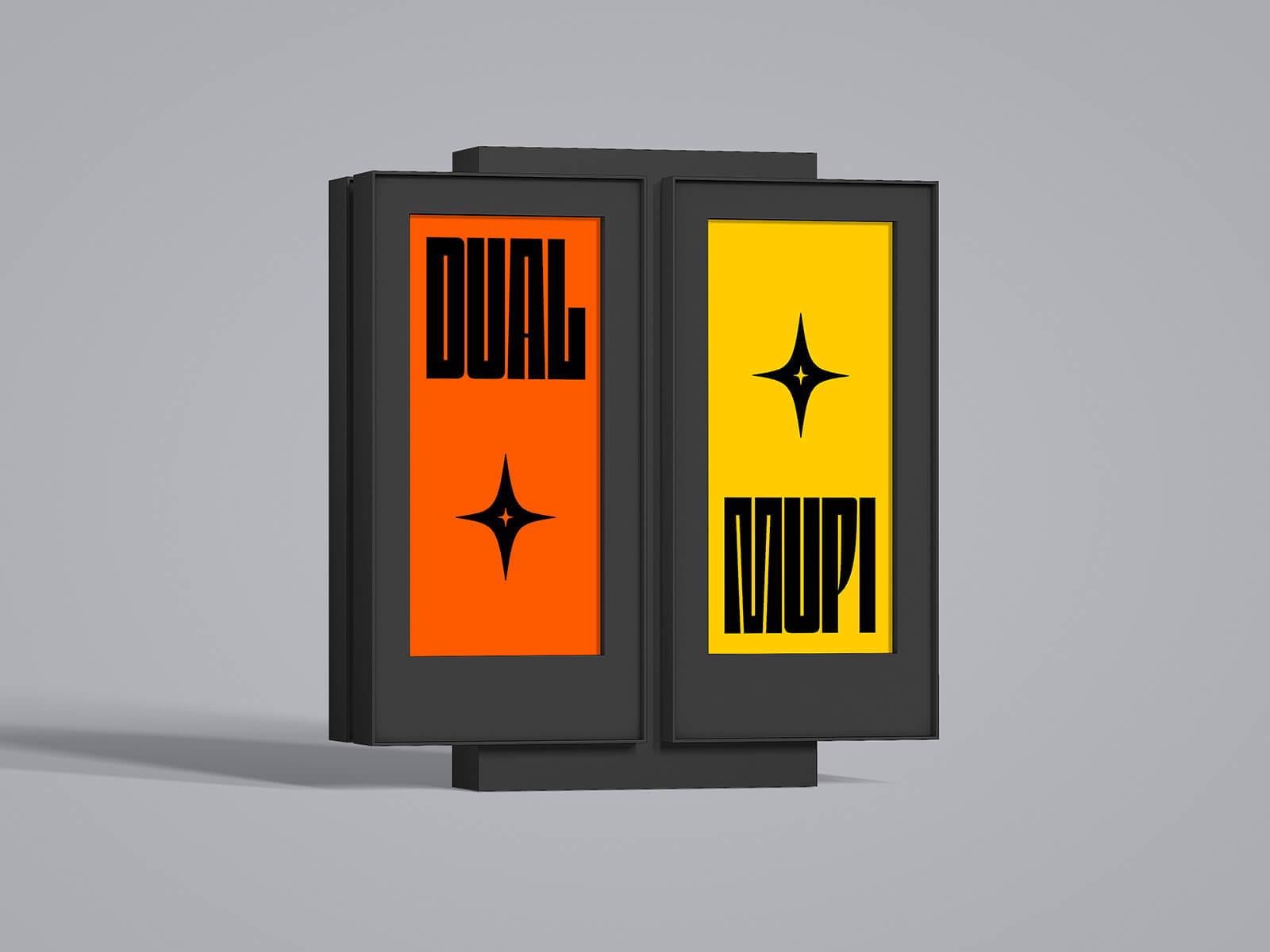 MUPI MOCKUP mit DoppelmuPi -Poster Citylight