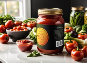 Tomato Sauce / Paste Glass Jar Mockup