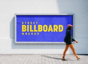 Billboard de rue maladroit maquette