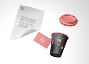 PSD -Mockup für Kaffee Branding